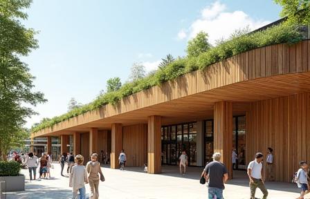 Centre Commercial Espace Rhône – Extension bois